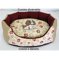 cuccia Cavalier King design trono ovale 